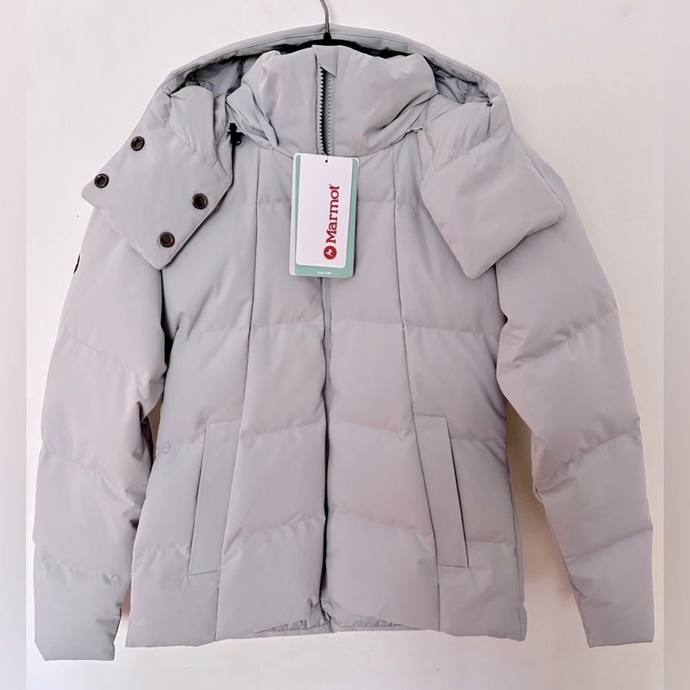 NWTs Marmot Women’s Mercer 700-Fill Down Jacket. Bright Steel. XS